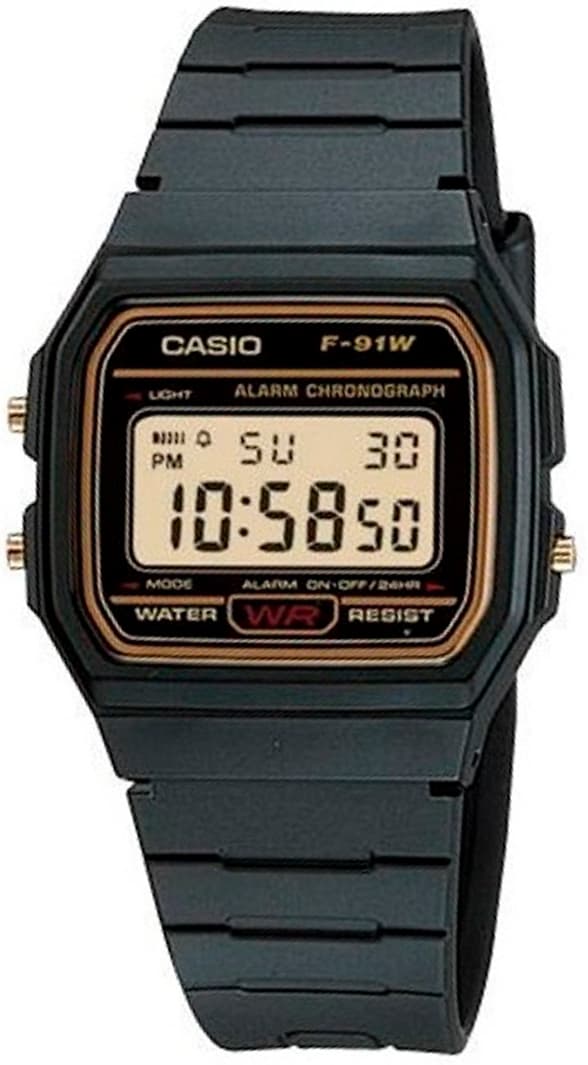 Унисекс дигитален часовник Casio - Casio Collection - F-91WG-9QHDF