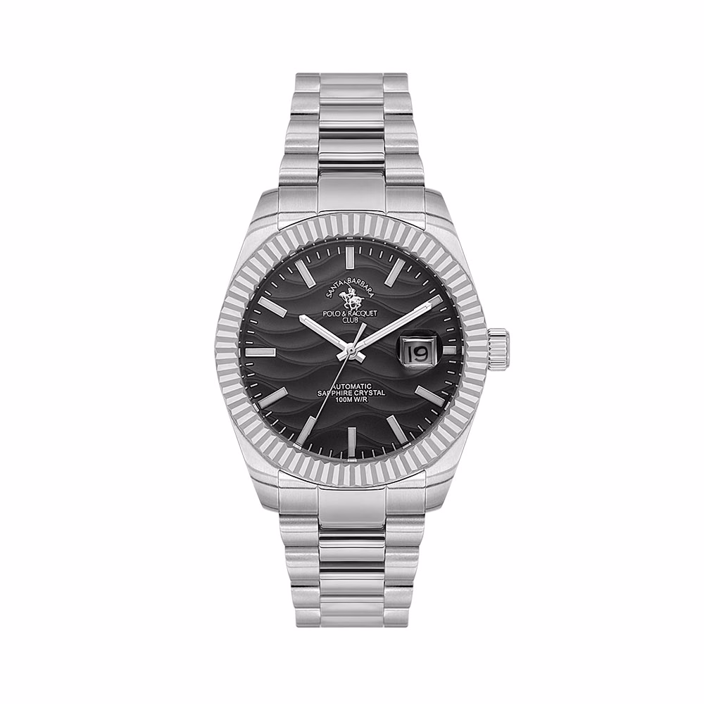 Santa Barbara Polo Luxury - Ceas Barbatesc Automatic Argintiu SB.1.10654-1