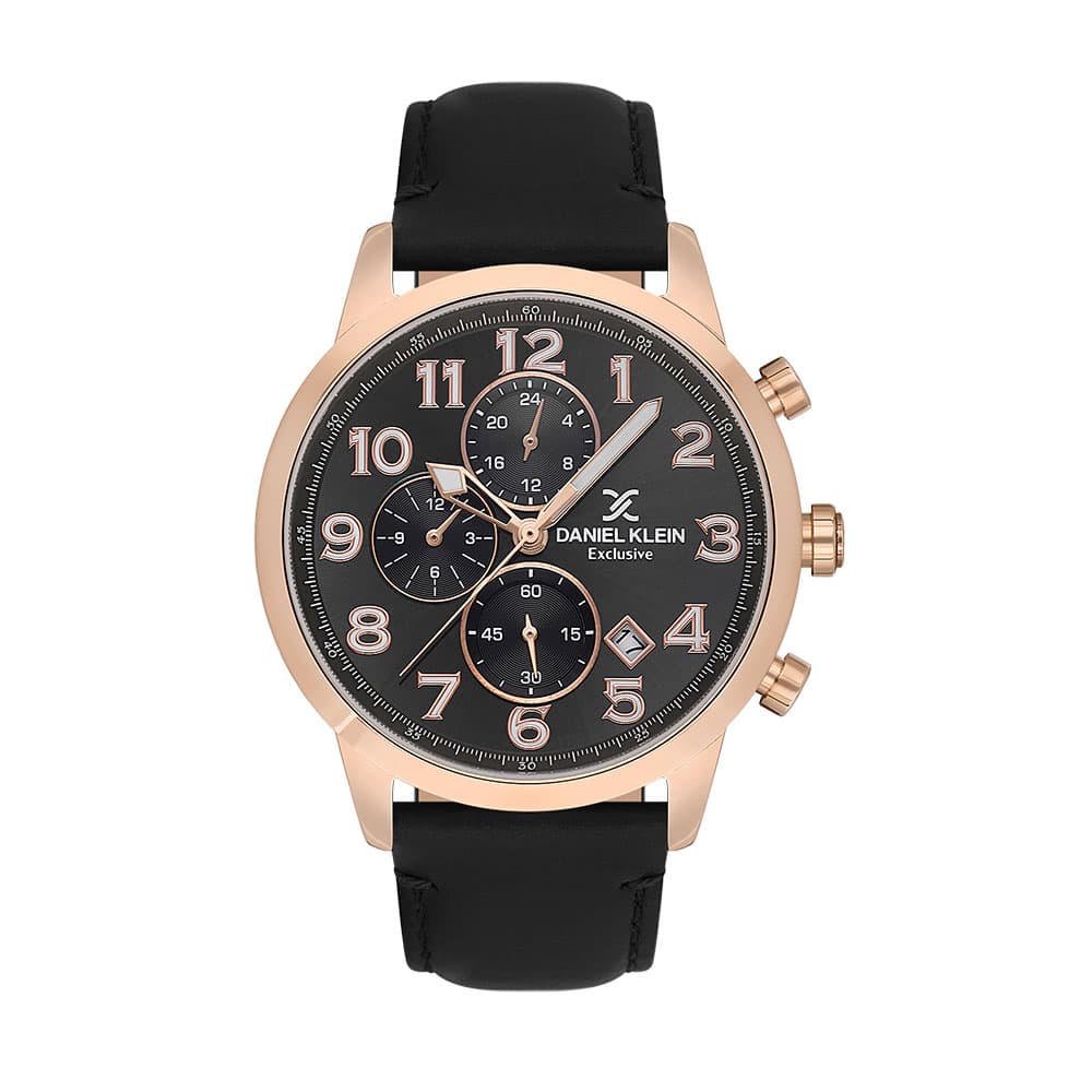 Daniel Klein Exclusive - Ceas Barbatesc Quartz Negru DK.1.13833.4
