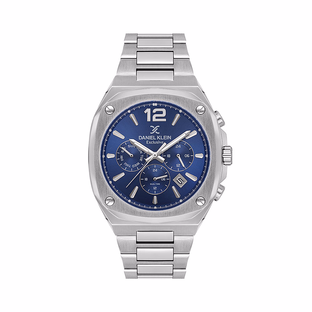 Daniel Klein Exclusive - Ceas Barbatesc Quartz Argintiu DK.1.14215.3