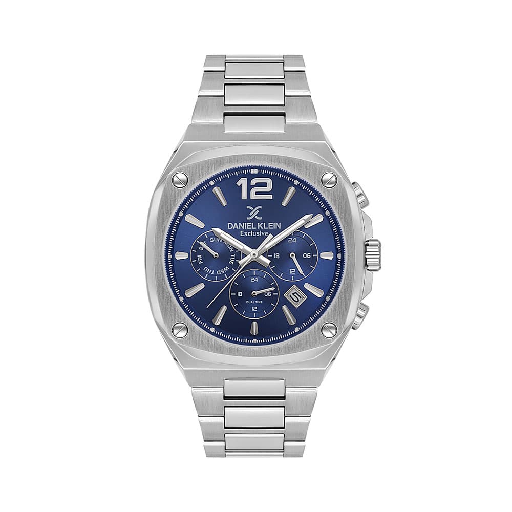 Daniel Klein Exclusive - Ceas Barbatesc Quartz Argintiu DK.1.14215.3