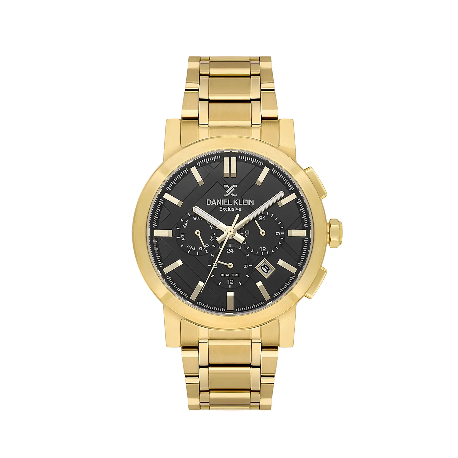 Daniel Klein Exclusive DK.1.14352-4 - Ceas barbatesc quartz auriu