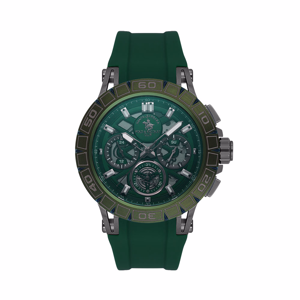Santa Barbara Polo Prive - Ceas Barbatesc Quartz Verde SB.5.10004.1