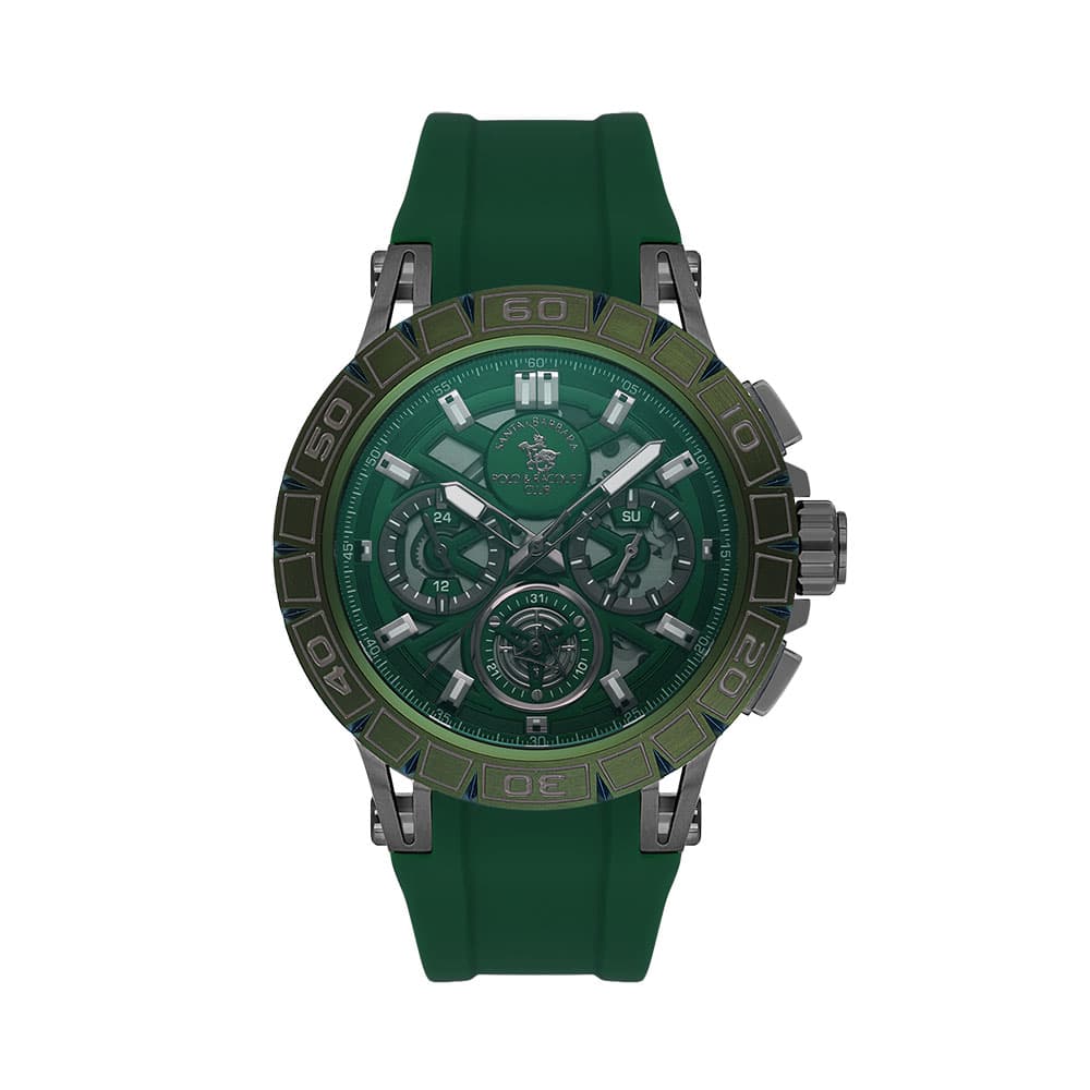 Santa Barbara Polo Prive - Ceas Barbatesc Quartz Verde SB.5.10004.1