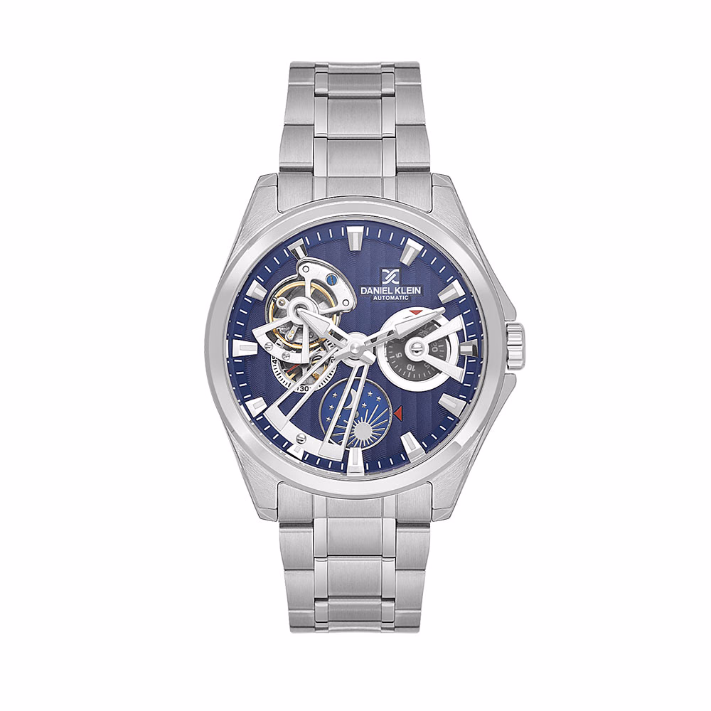 Daniel Klein Skeleton - Ceas Barbatesc Automatic Argintiu DK.1.14048.3