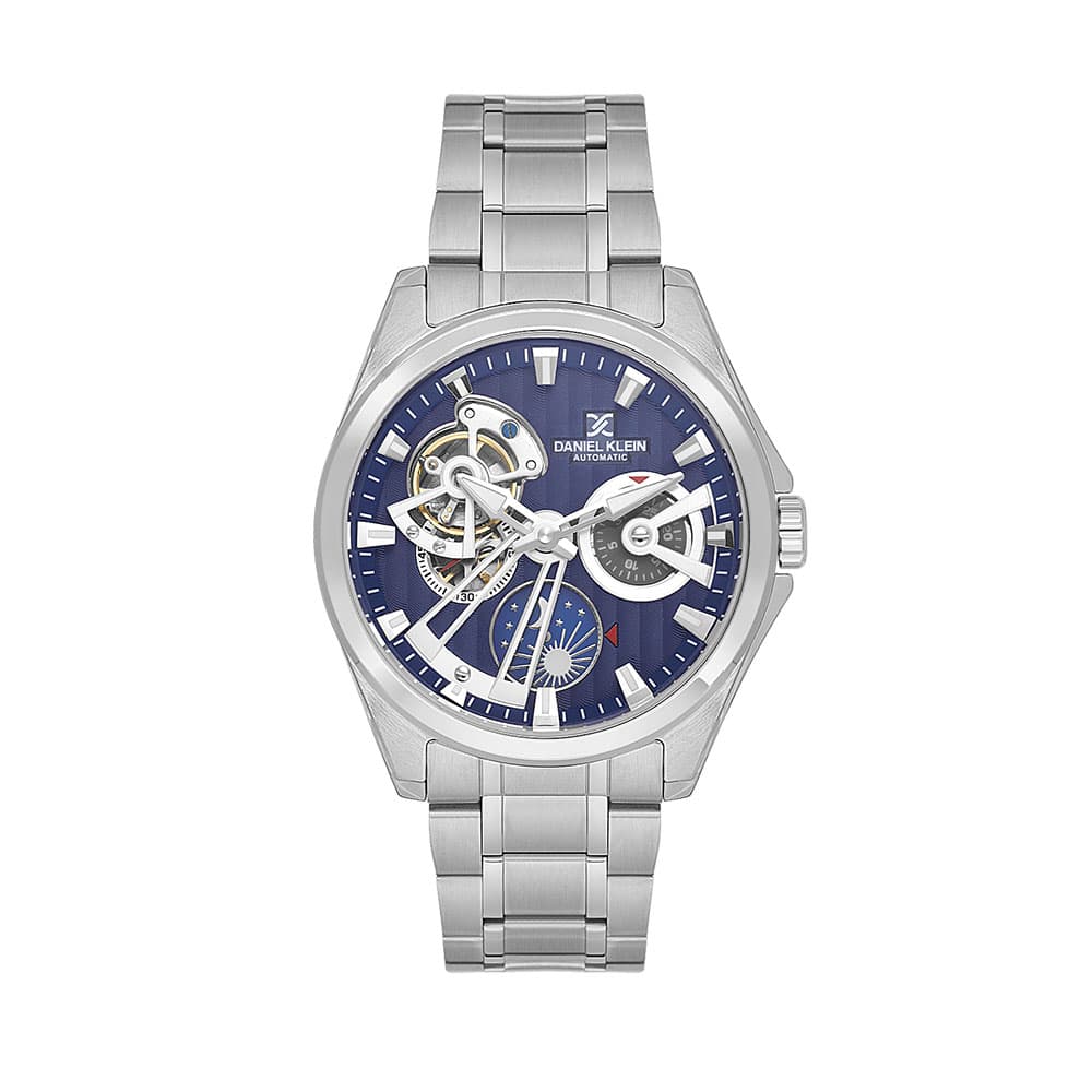 Daniel Klein Skeleton - Ceas Barbatesc Automatic Argintiu DK.1.14048.3