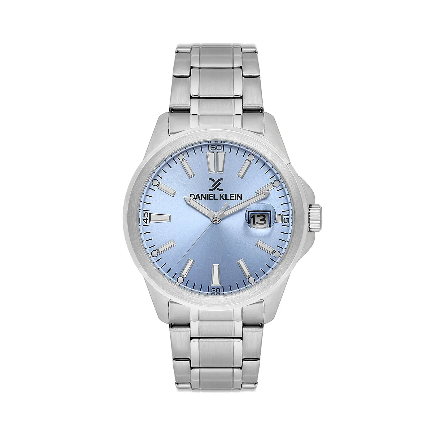 Daniel Klein Premium DK.1.14332-4 - Ceas barbatesc quartz argintiu cu cadran albastru