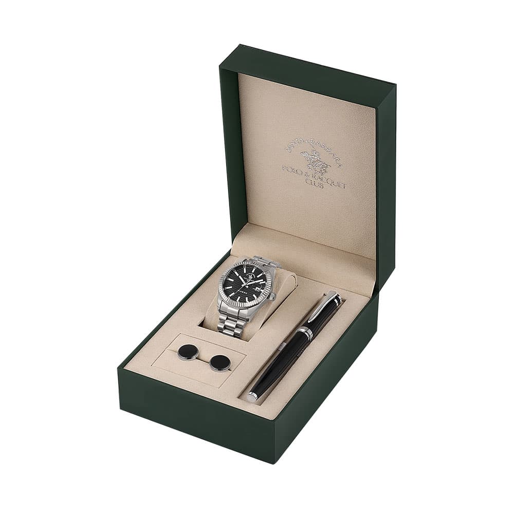Santa Barbara Polo Legend - Ceas Barbatesc Quartz Argintiu SB.1.10646.2