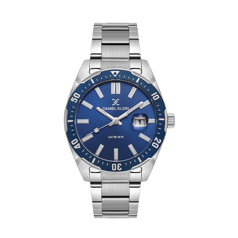 Daniel Klein Premium - Ceas Barbatesc Quartz Argintiu DK.1.14195-2