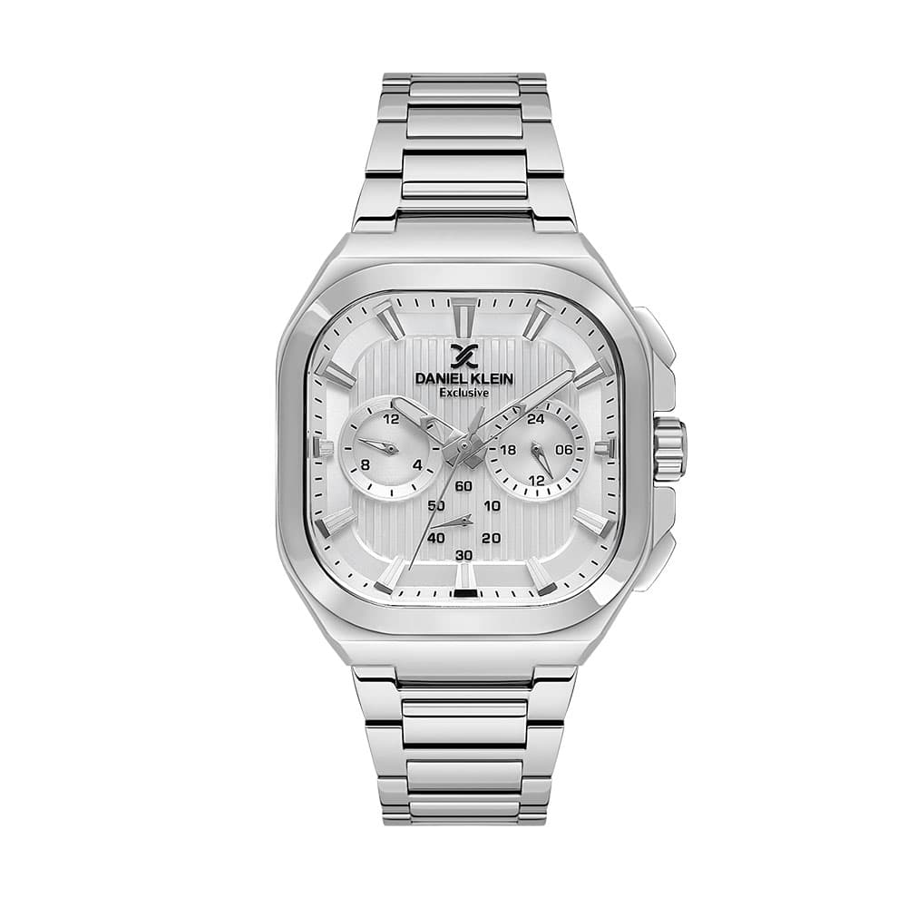 Daniel Klein Exclusive - Ceas Barbatesc Quartz Argintiu DK.1.13903.1