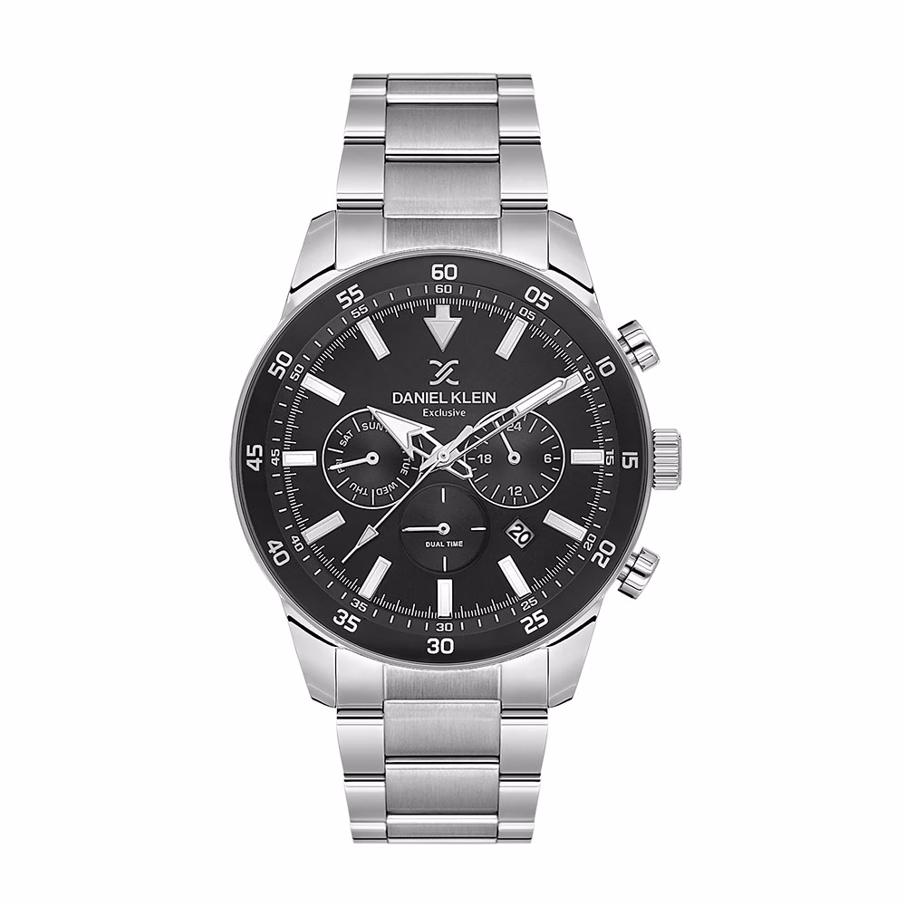 Daniel Klein Exclusive - Ceas Barbatesc Quartz Argintiu DK.1.14256-1