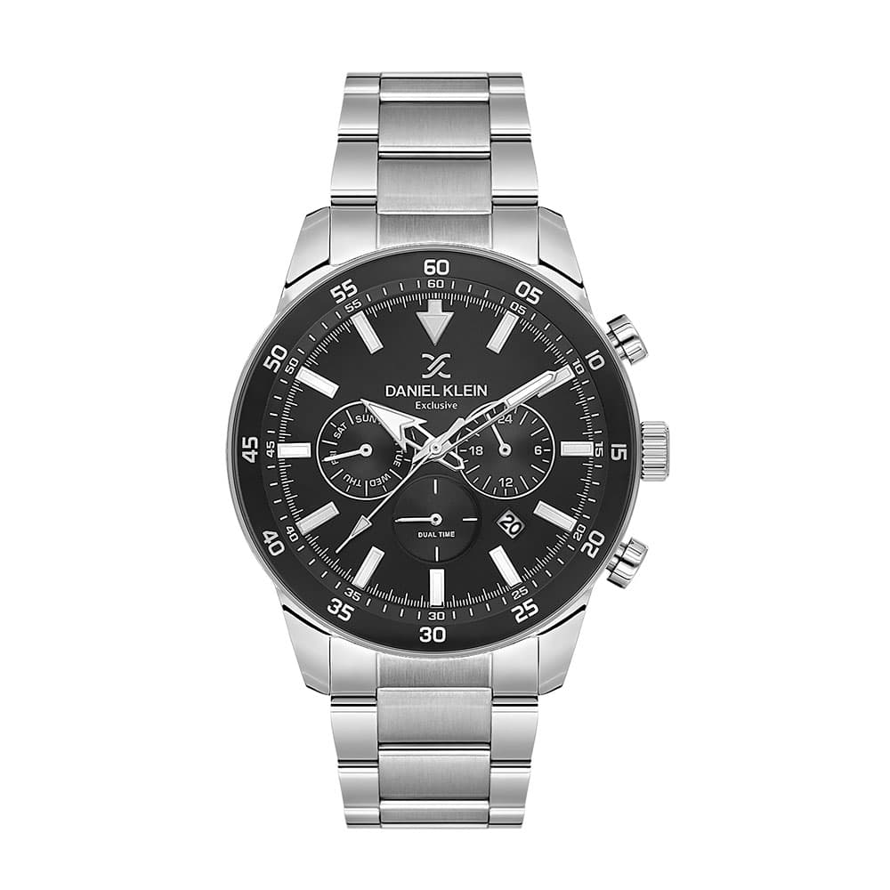 Daniel Klein Exclusive - Ceas Barbatesc Quartz Argintiu DK.1.14256-1