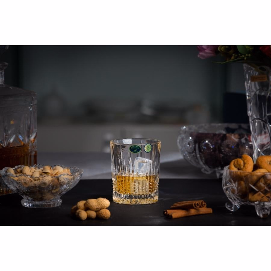 VIBES Set 6 pahare cristal Bohemia whisky 300 ml