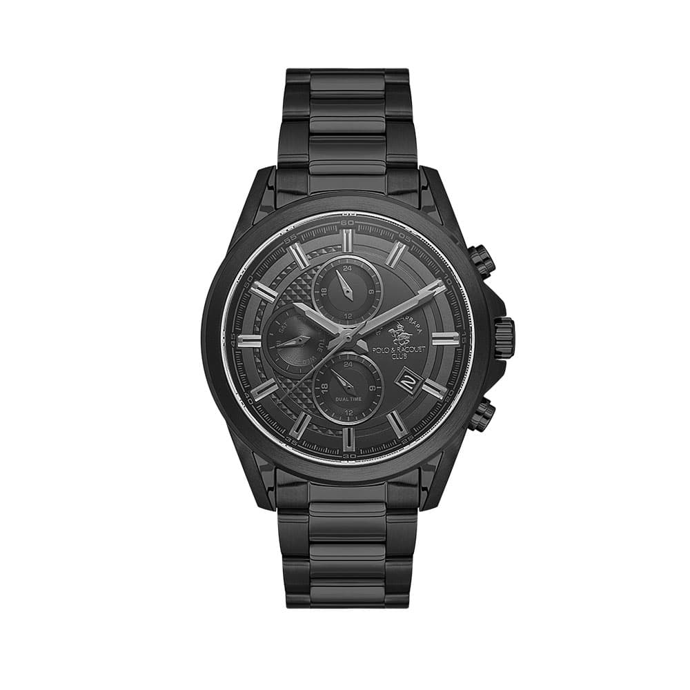 Santa Barbara Polo Legend - Ceas Barbatesc Quartz Negru SB.1.10675-6
