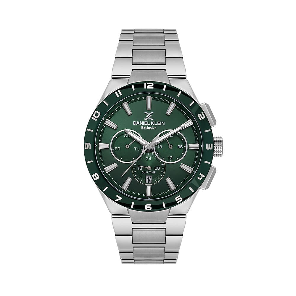 Daniel Klein Exclusive - Ceas Barbatesc Quartz Argintiu DK.1.14079.2
