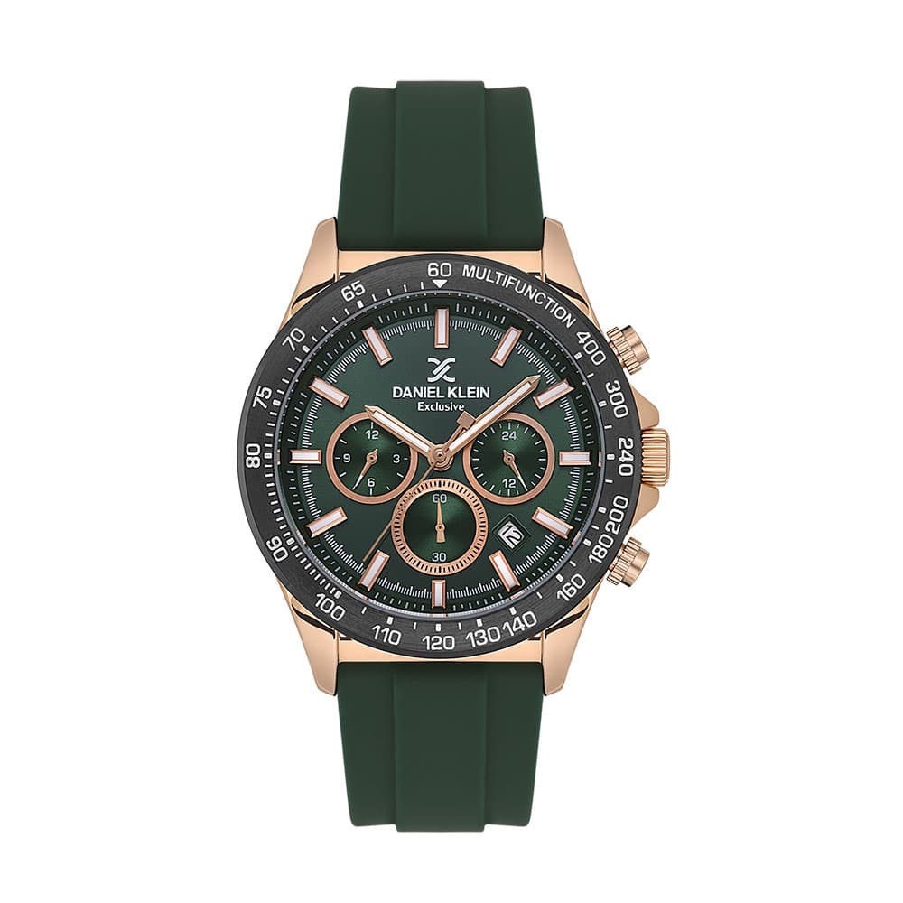 Daniel Klein Exclusive - Ceas Barbatesc Quartz Verde DK.1.13853.3