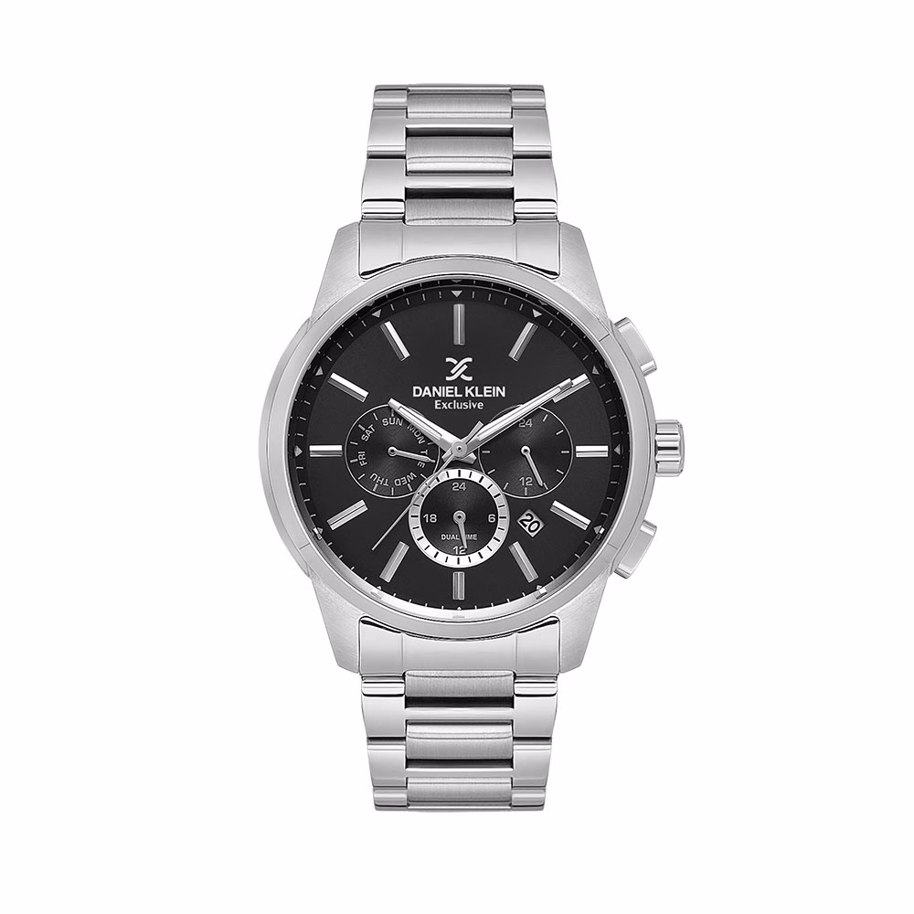 Daniel Klein Exclusive - Ceas Barbatesc Quartz Argintiu DK.1.14208.2