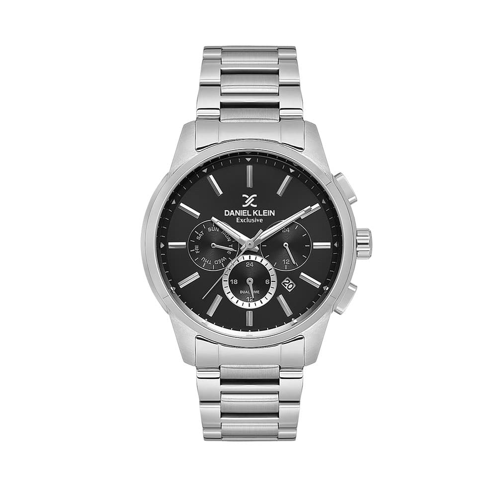 Daniel Klein Exclusive - Ceas Barbatesc Quartz Argintiu DK.1.14208.2