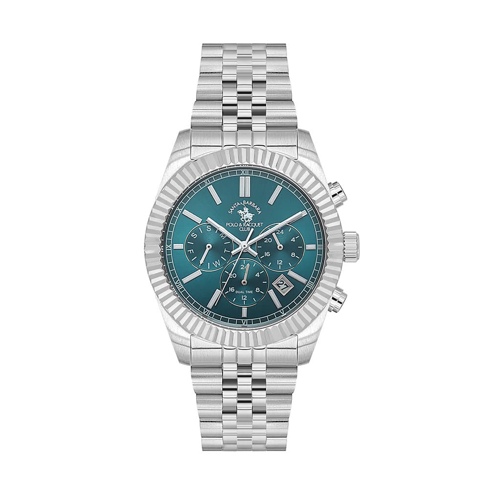 Santa Barbara Polo Legend - Ceas Barbatesc Quartz Argintiu SB.1.10653.4
