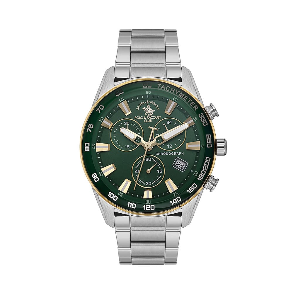 Santa Barbara Polo Legend - Ceas Barbatesc Quartz Argintiu SB.1.10430-7