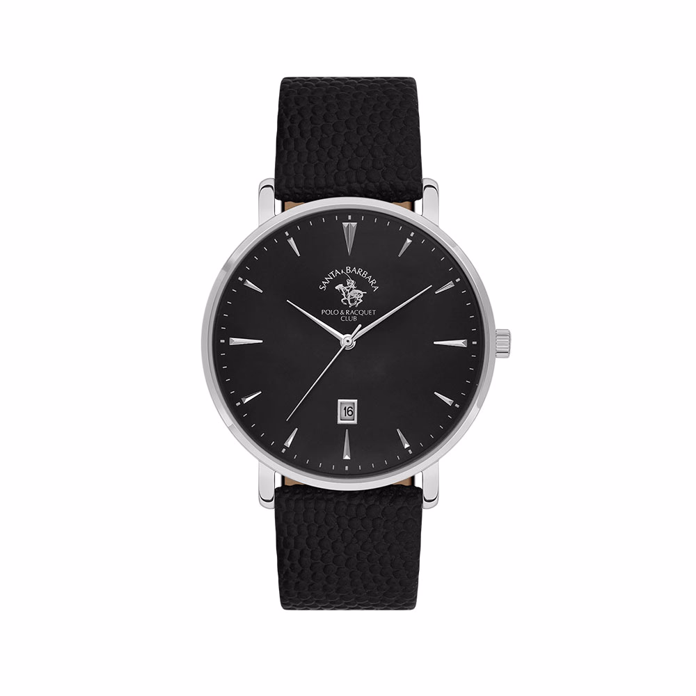 Santa Barbara Polo Noble - Ceas Barbatesc Quartz Negru SB.8.10006.2