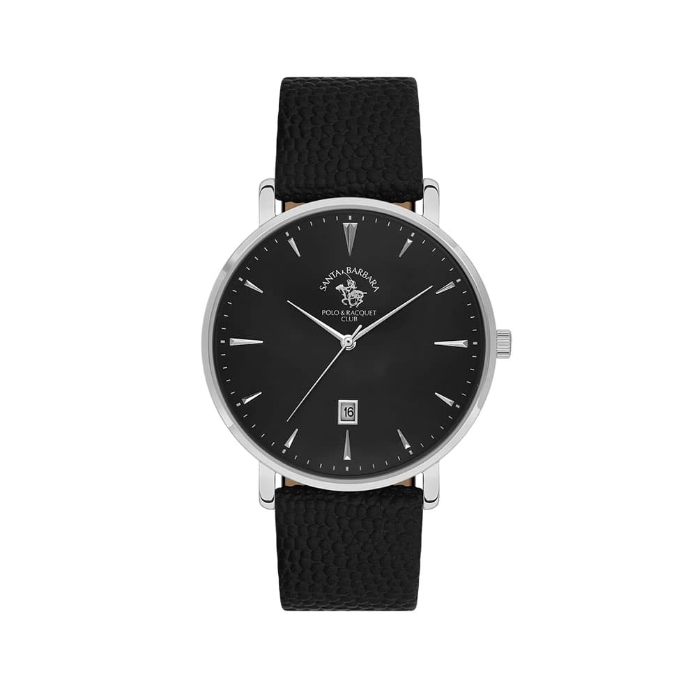 Santa Barbara Polo Noble - Ceas Barbatesc Quartz Negru SB.8.10006.2