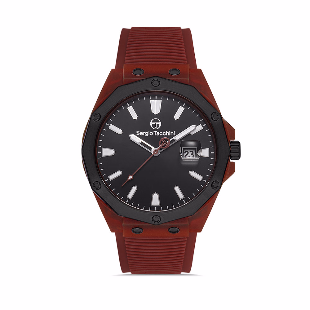 Sergio Tacchini Streamline - Ceas Barbatesc Quartz Visiniu ST.1.10197.5