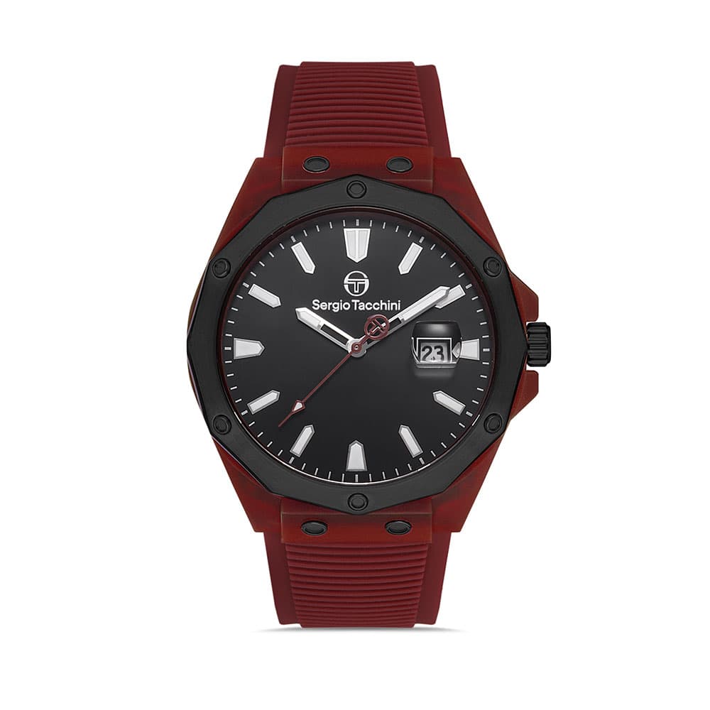 Sergio Tacchini Streamline - Ceas Barbatesc Quartz Visiniu ST.1.10197.5