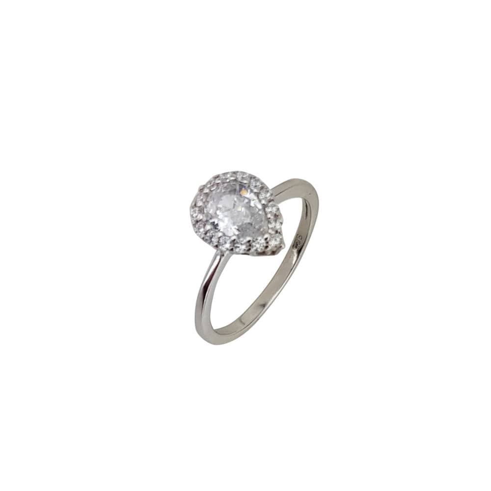 Inel argint elegant lacrima Anya marimea 57