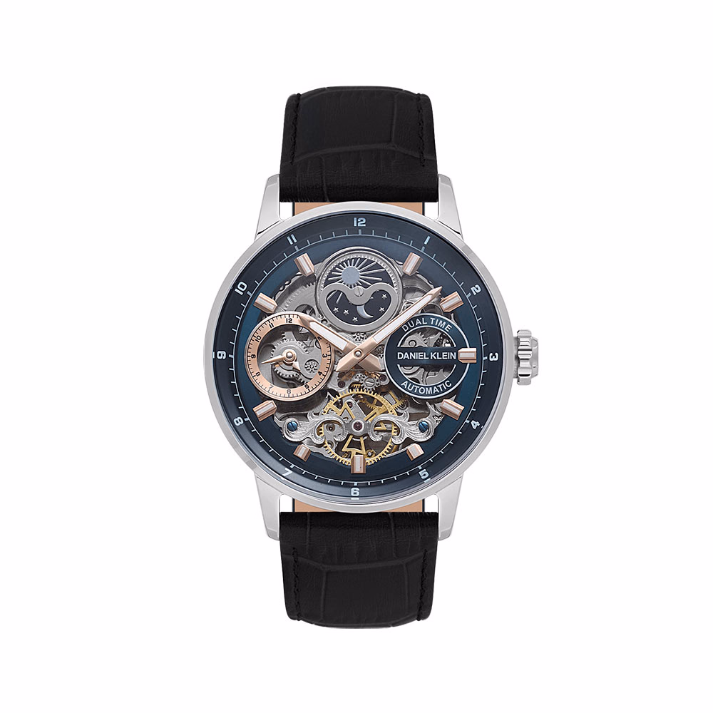 Daniel Klein Skeleton - Ceas Barbatesc Automatic Negru DK.1.14013.4