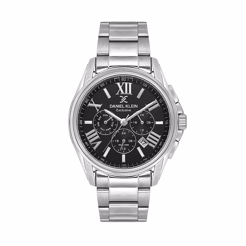 Daniel Klein Exclusive - Ceas Barbatesc Quartz Argintiu DK.1.14222.1