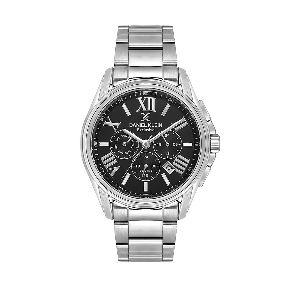 Daniel Klein Exclusive - Ceas Barbatesc Quartz Argintiu DK.1.14222.1