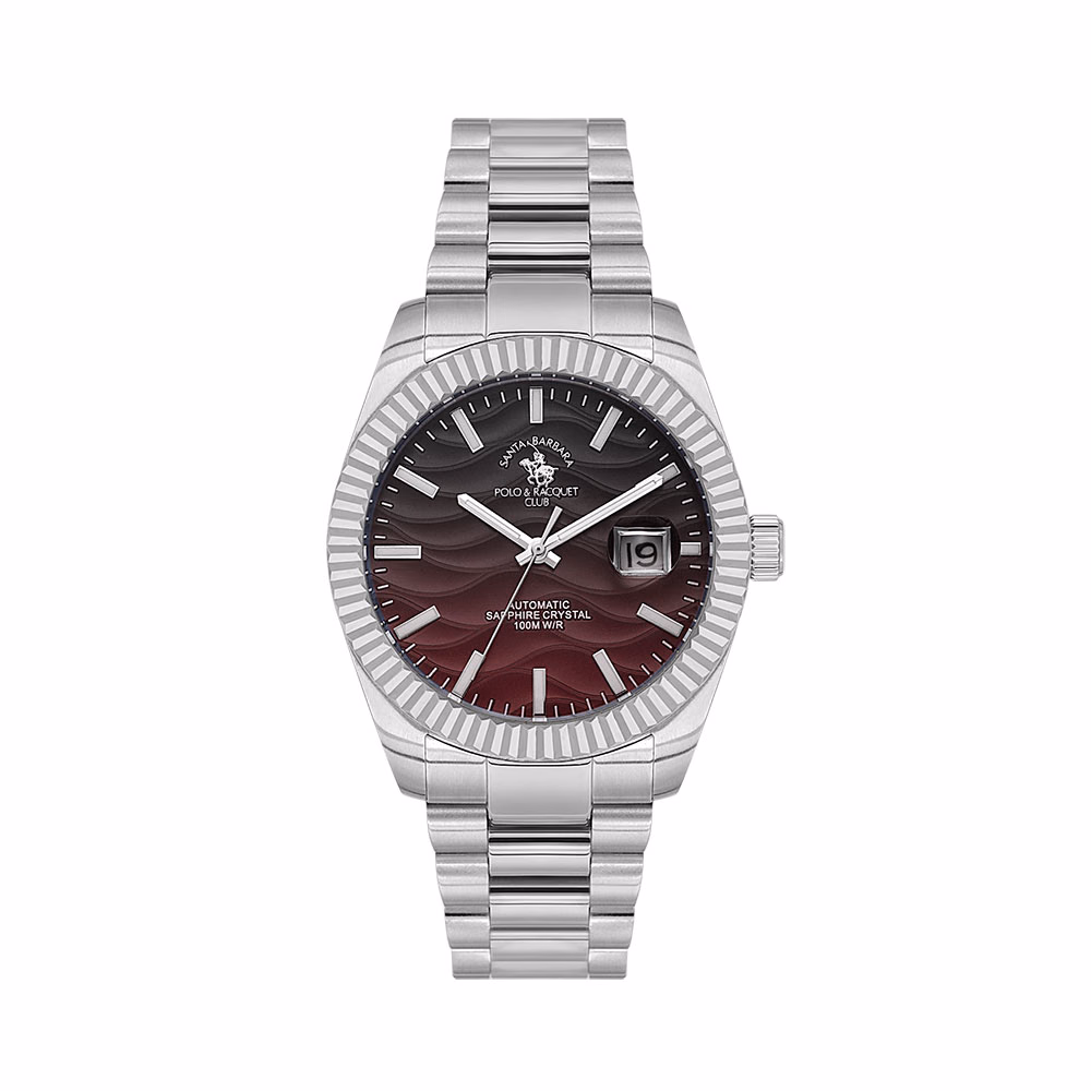 Santa Barbara Polo Luxury - Ceas Barbatesc Automatic Argintiu SB.1.10654-4