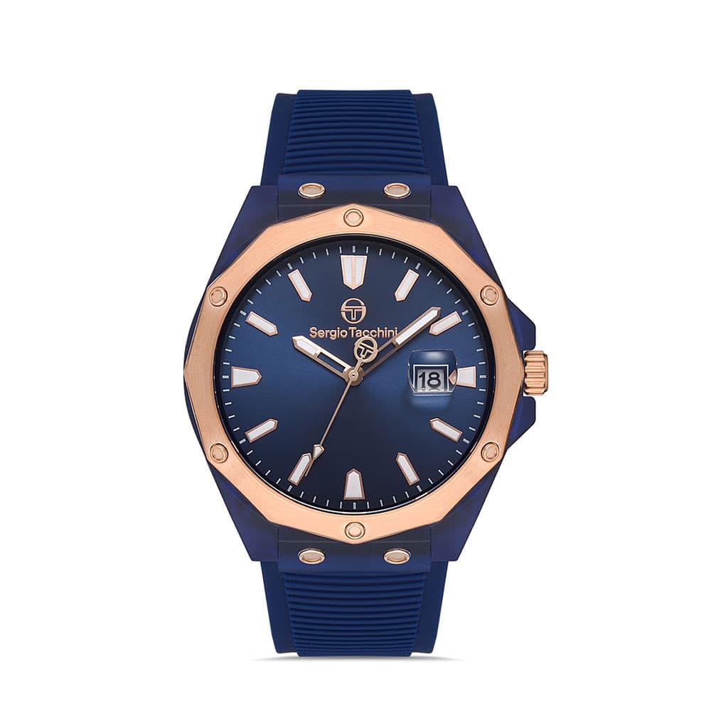 Sergio Tacchini Streamline - Ceas Barbatesc Quartz Bleumarin ST.1.10197.4