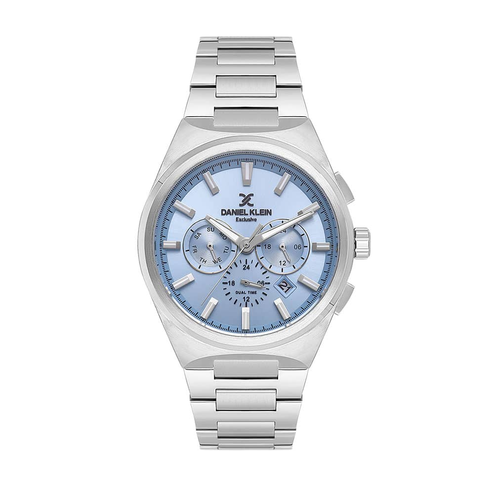 Daniel Klein Exclusive - Ceas Barbatesc Quartz Argintiu DK.1.14069.3