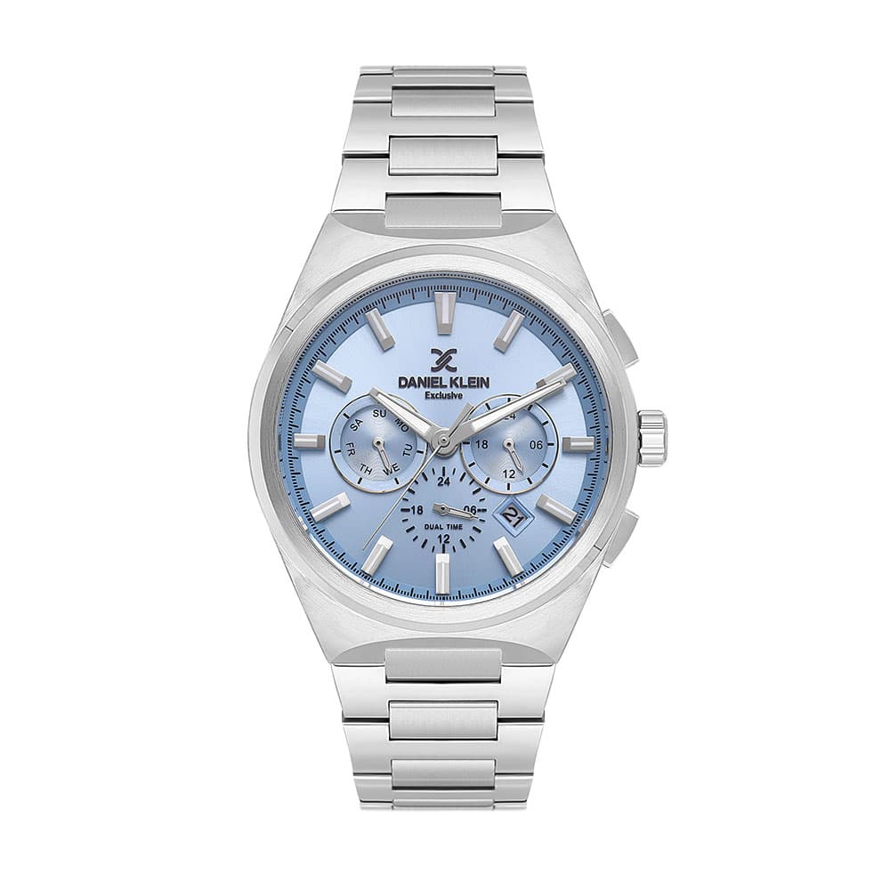 Daniel Klein Exclusive - Ceas Barbatesc Quartz Argintiu DK.1.14069.3