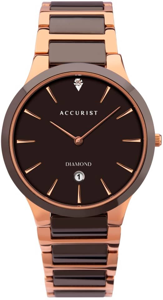 Мъжки аналогов часовник Accurist Diamond Ceramic - A-7343