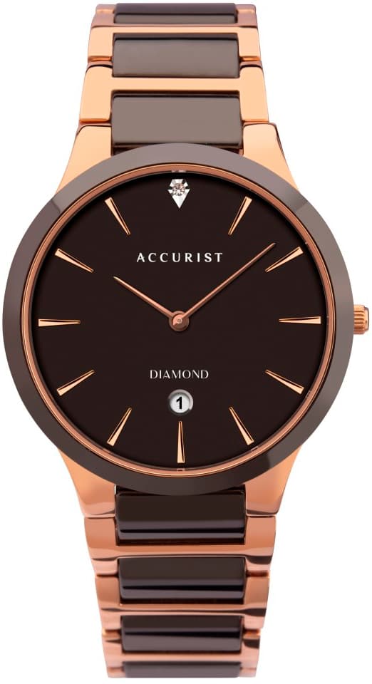 Мъжки аналогов часовник Accurist Diamond Ceramic - A-7343