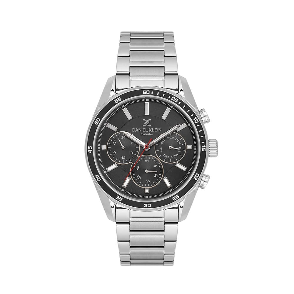 Daniel Klein Exclusive - Ceas Barbatesc Quartz Argintiu DK.1.14220.2