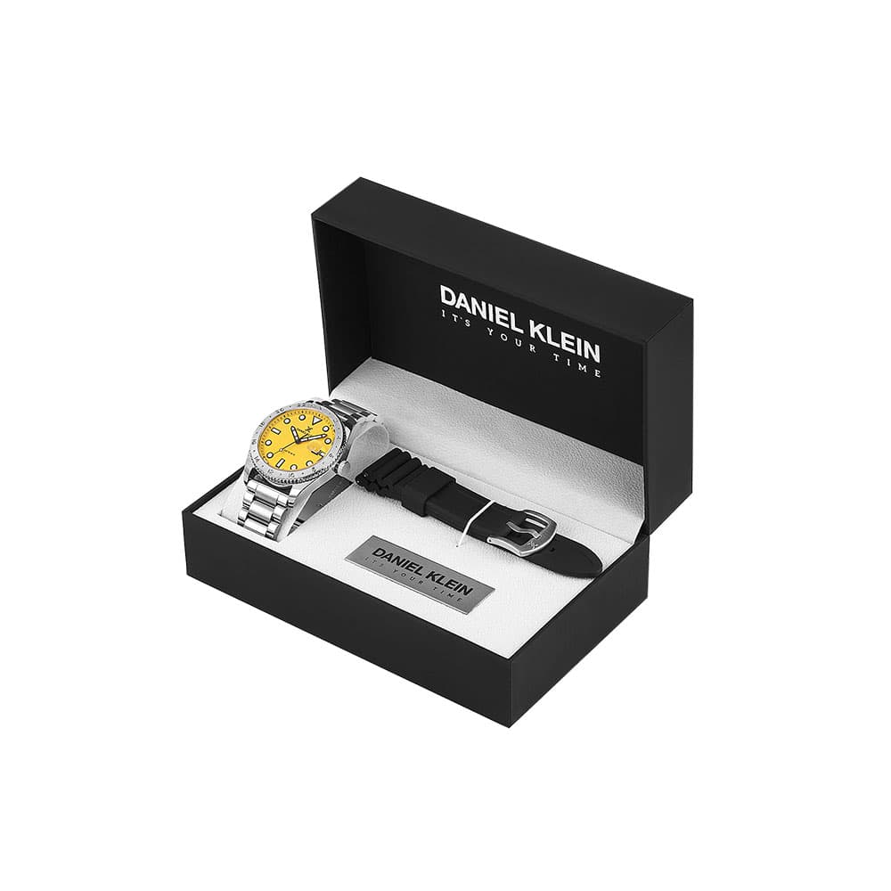 Daniel Klein Limited - Ceas Barbatesc Quartz Argintiu DK.1.13980.6