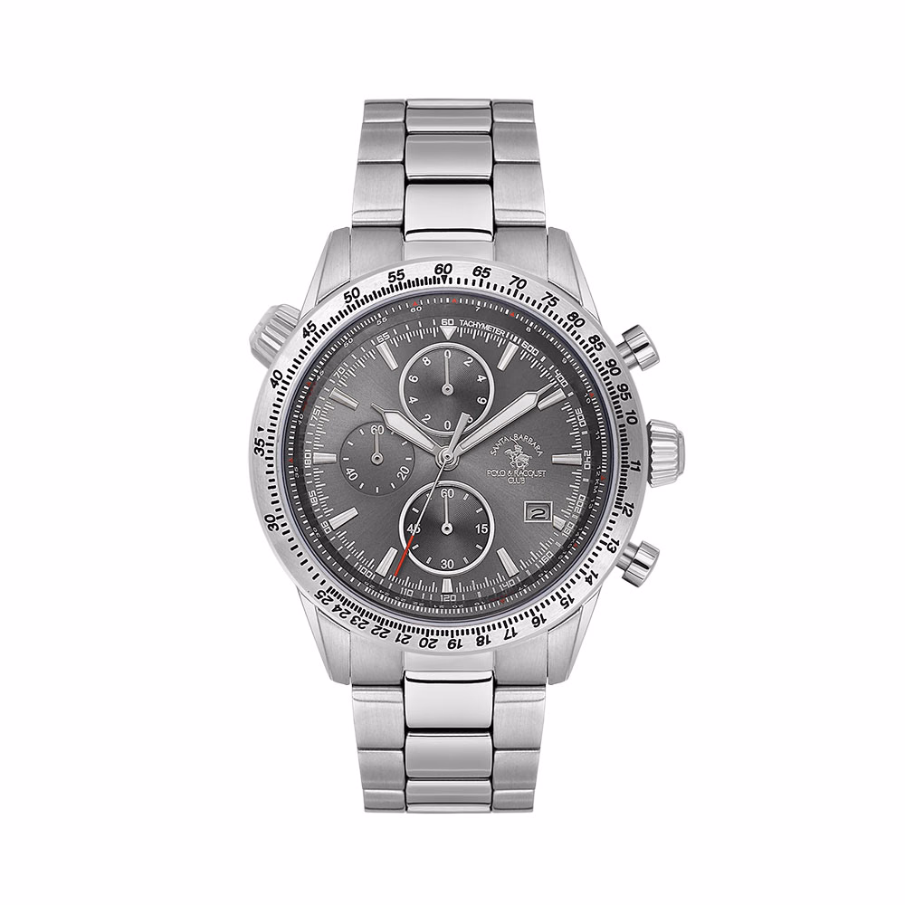 Santa Barbara Polo Legend - Ceas Barbatesc Quartz Argintiu SB.5.10003.3