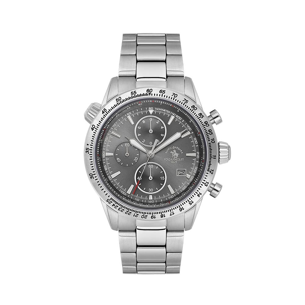 Santa Barbara Polo Legend - Ceas Barbatesc Quartz Argintiu SB.5.10003.3