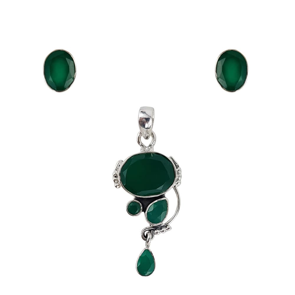 Set argint onix verde Kimia