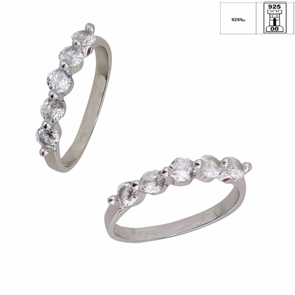 Inel argint elegant zirconii Callia marimea 58