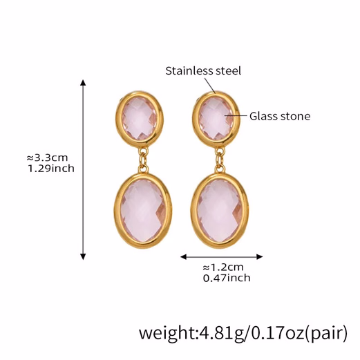 Cercei Aurii Thia Jewelry S.Steel Dama