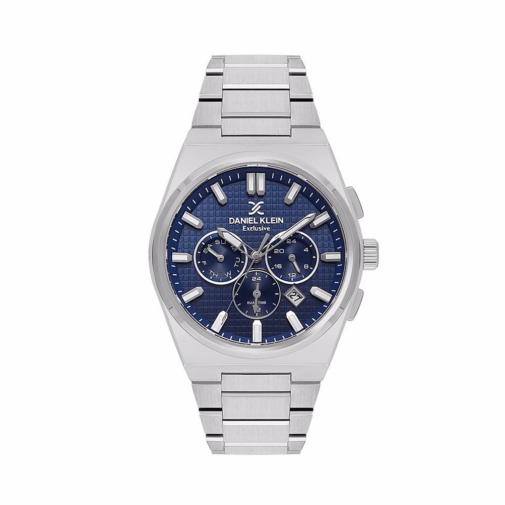 Daniel Klein Exclusive - Ceas Barbatesc Quartz Argintiu DK.1.13981.3
