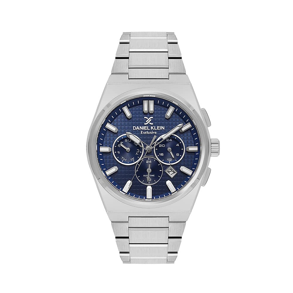 Daniel Klein Exclusive - Ceas Barbatesc Quartz Argintiu DK.1.13981.3
