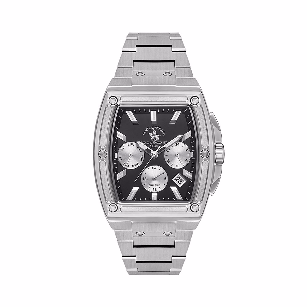 Santa Barbara Polo Prive - Ceas Barbatesc Quartz Argintiu SB.1.10529.1