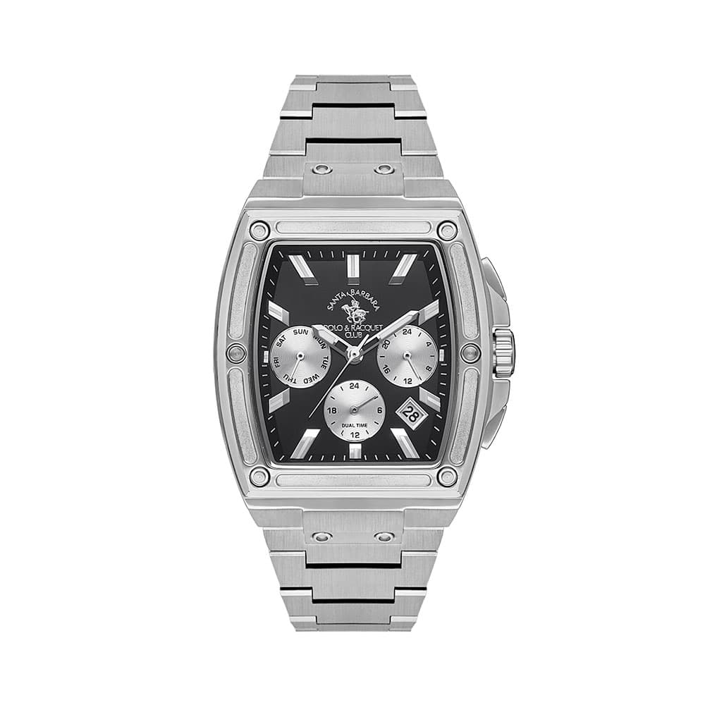Santa Barbara Polo Prive - Ceas Barbatesc Quartz Argintiu SB.1.10529.1