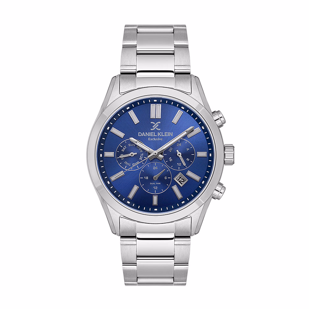 Daniel Klein Exclusive - Ceas Barbatesc Quartz Argintiu DK.1.14213.3